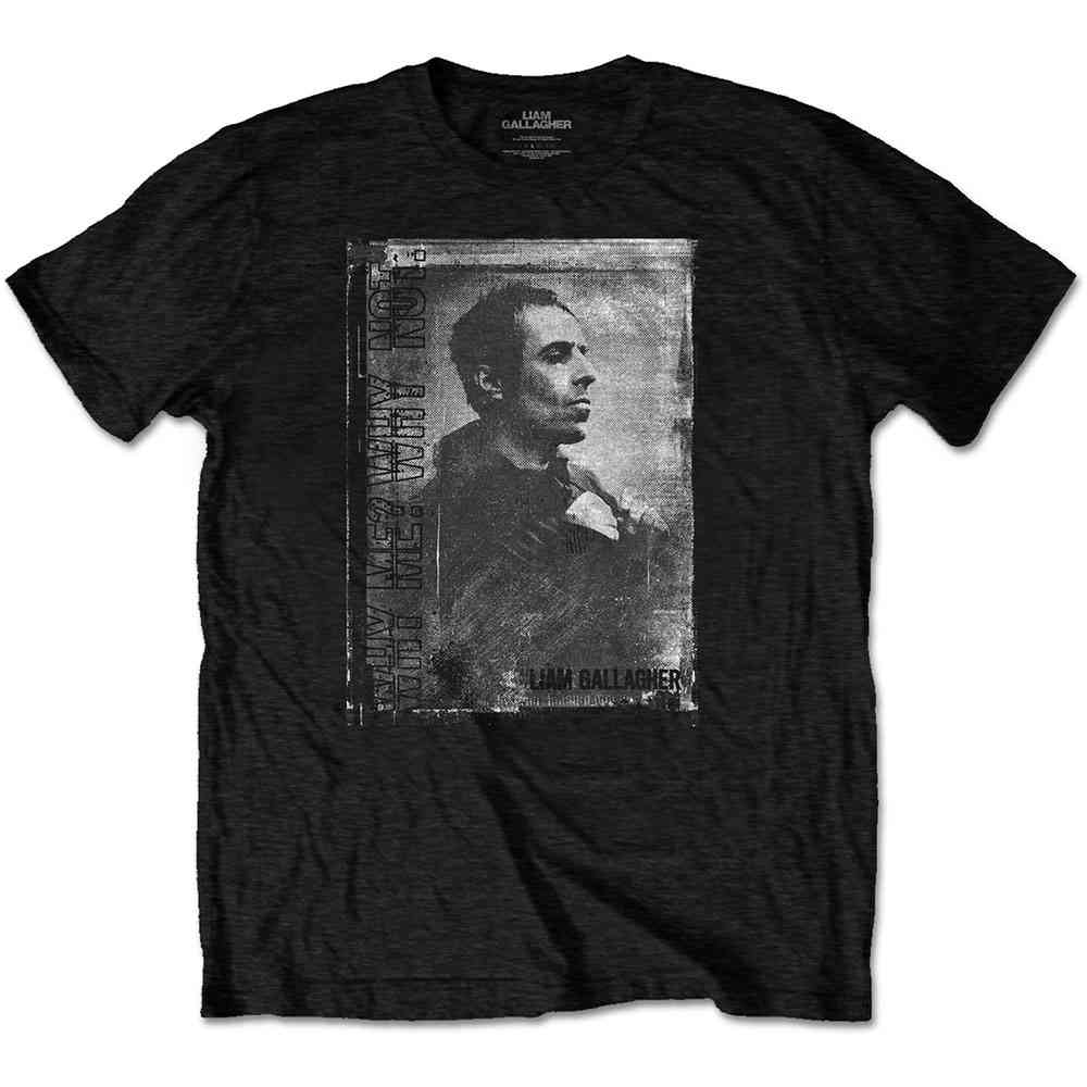 Liam Gallagher - Monochrome Tshirt Homme - Noir